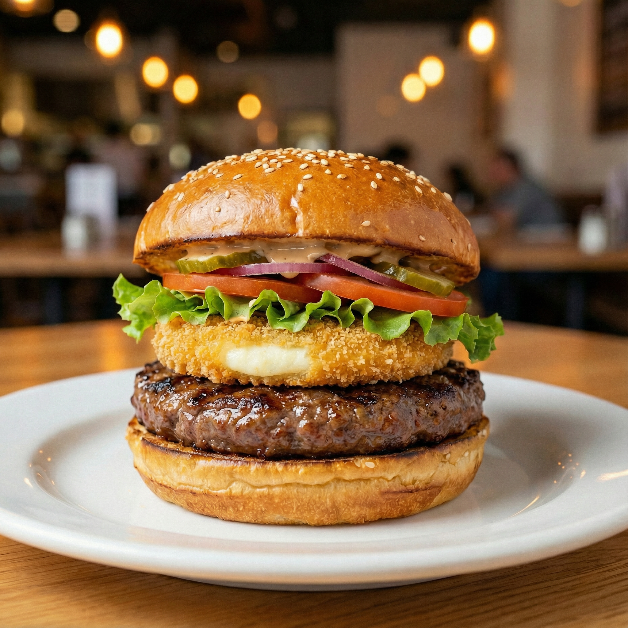 Mozarella Beef Burger